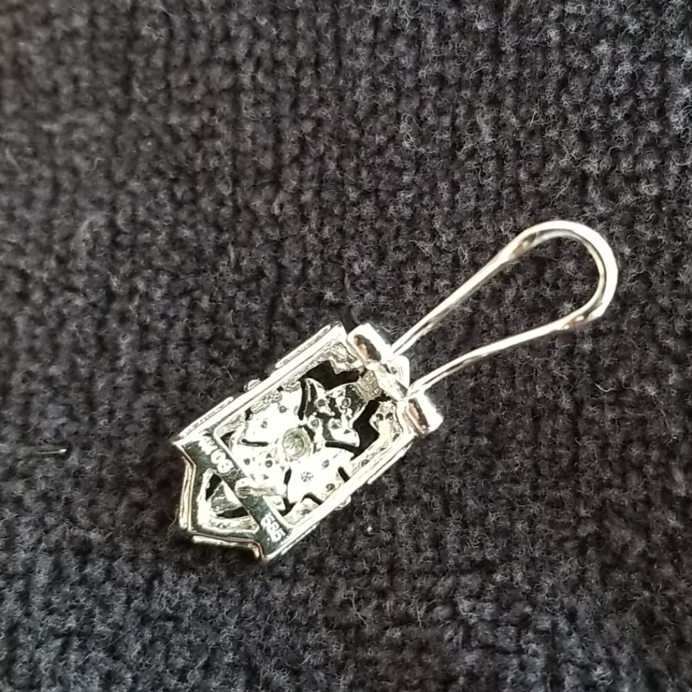 14kt White Gold Diamond Earrings - Picture 4 of 6